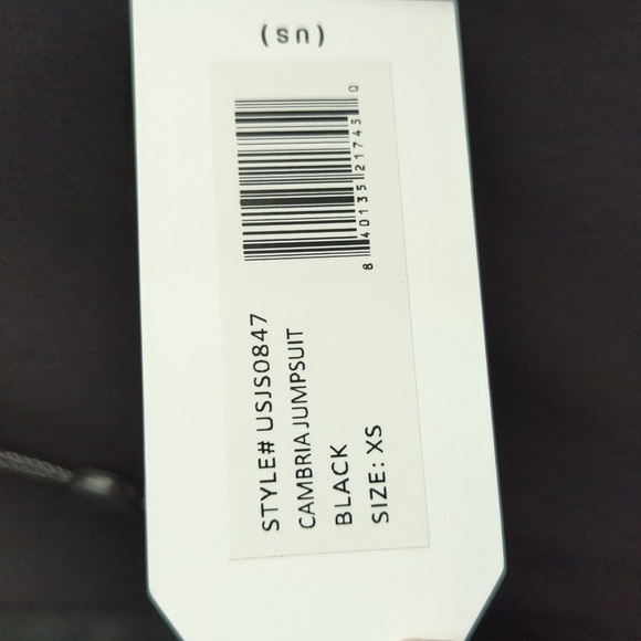 Universal Standard Cambria Luxe Twill Jumpsuit Black XS - Picture 5 of 5